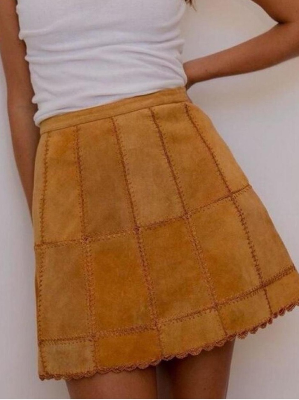100% Leather Free People Skirt